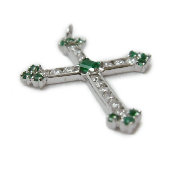 Emerald & Diamond Cross