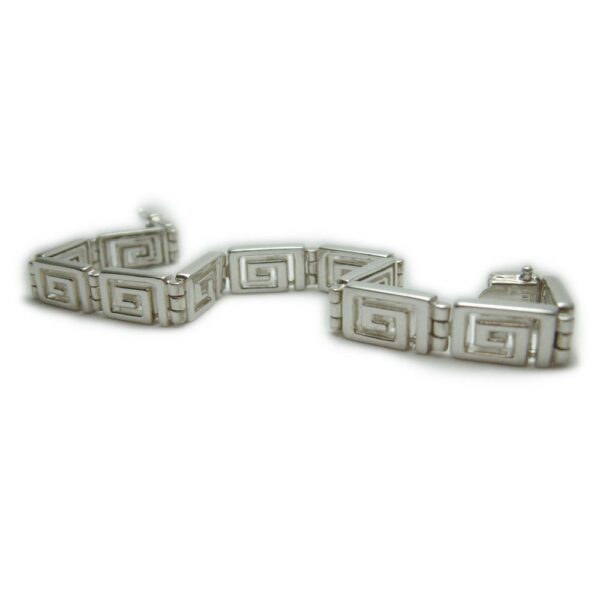Silver Greek Key Bracelet