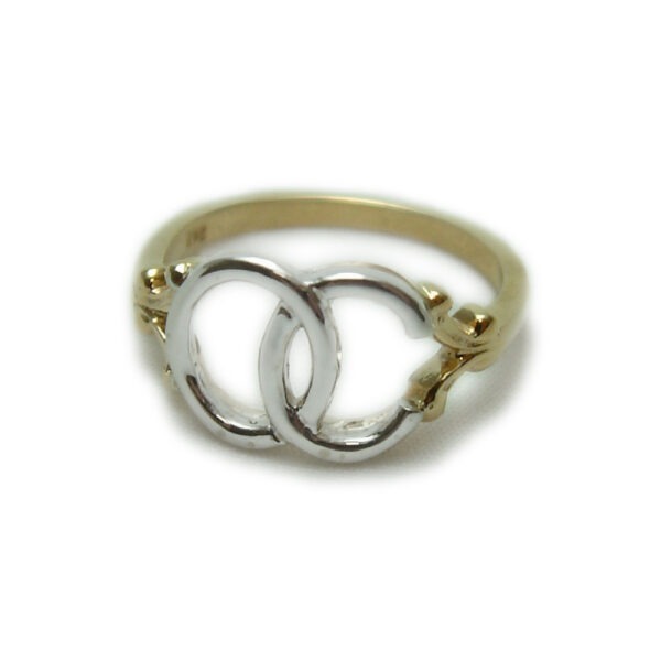 Two-Tone White “OC” Ring