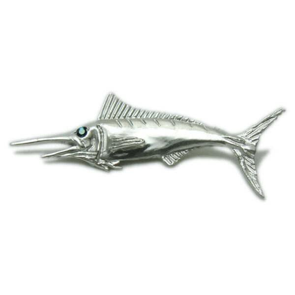 White Gold Marlin Slide