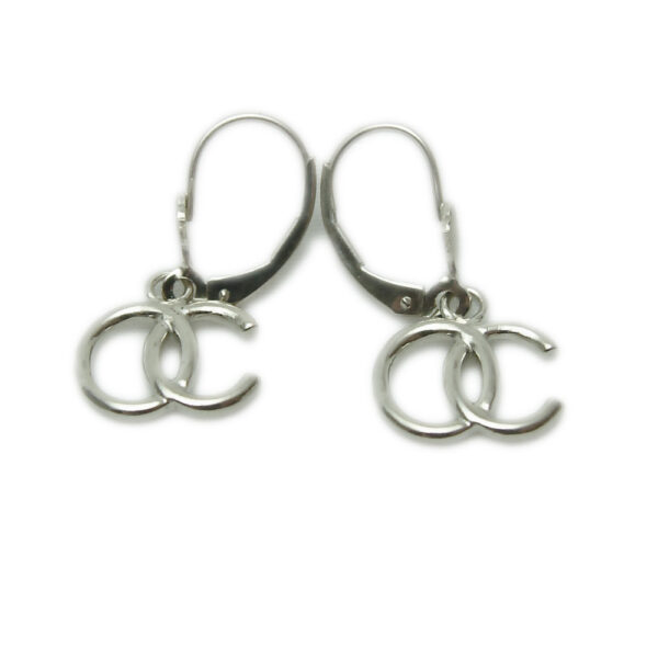 White Gold “OC” Earrings