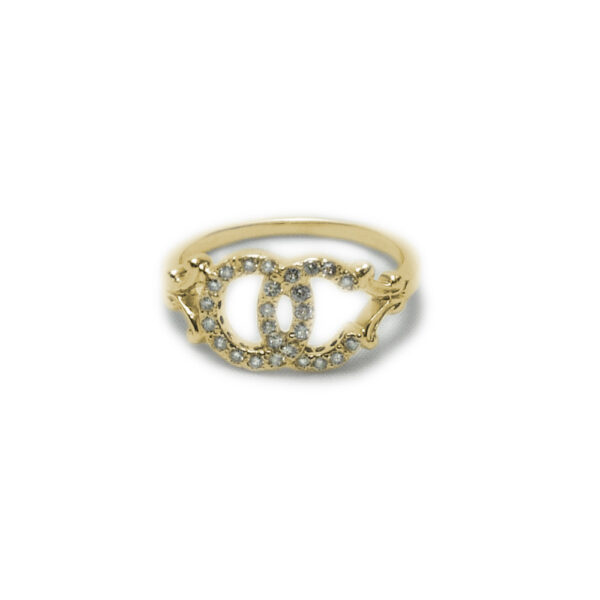 Yellow Gold Diamond “OC” Ring