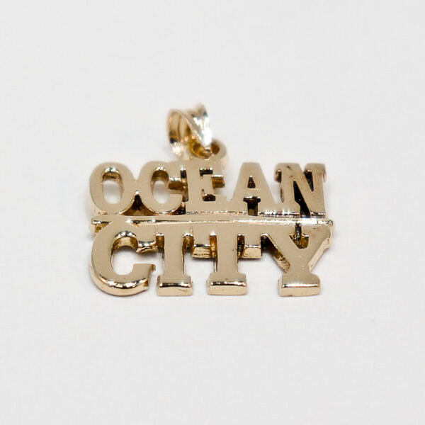 14K Yellow Gold Ocean City Pendant